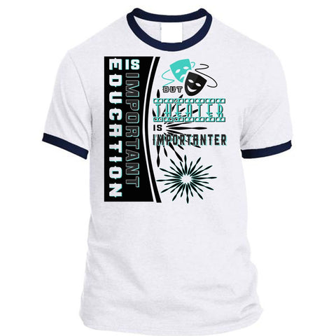 A black t-shirt with the shopify logo