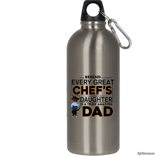 Great Chef's Daughter 20 oz Stainless Steel Bottle,Truly Amazing Dad Outdoor Sports Water Bottle