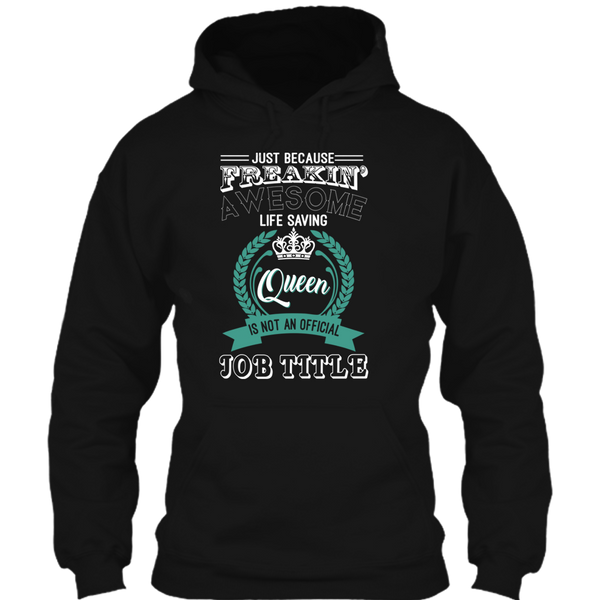 A black t-shirt with the shopify logo