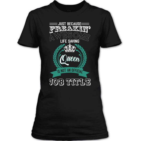 A black t-shirt with the shopify logo