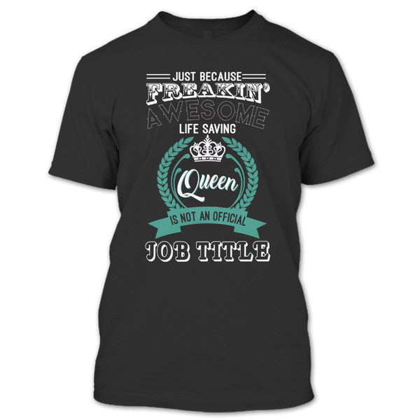 A black t-shirt with the shopify logo