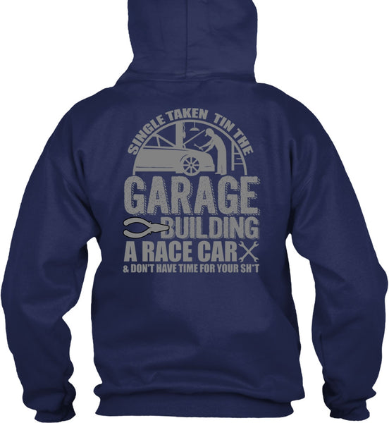 Garage Building A Race Car T Shirt, Being A Mechanic T Shirt