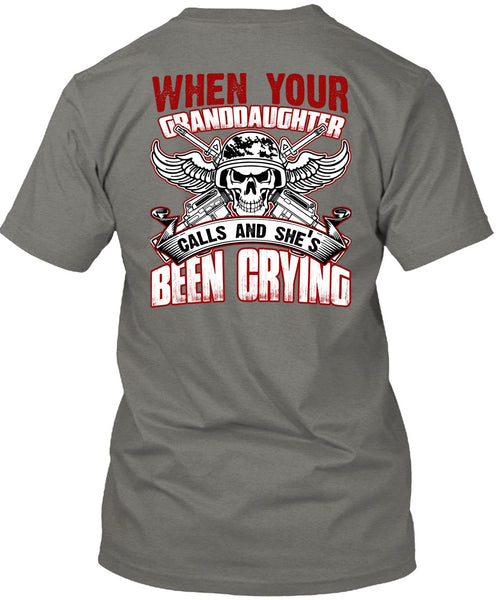 When Your Granddaughter Calls T Shirt, Being A Grandkid T Shirt