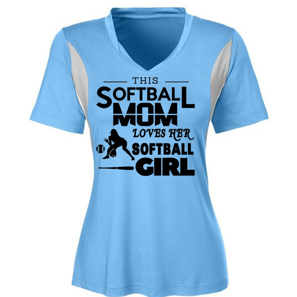 This Softball Mom T Shirt, Loves Her Softball Girl T Shirt, Mother's Day T Shirt
