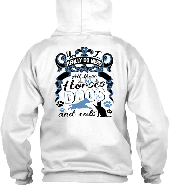 All These Horses Dogs And Cats T Shirt, I Love Equestrian T Shirt