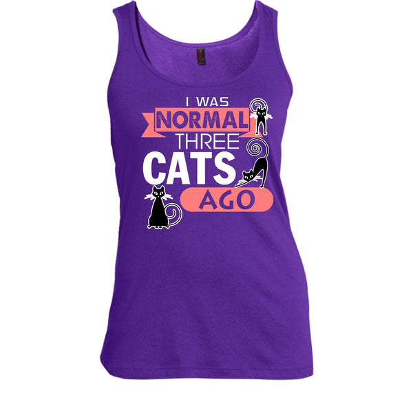 I Was Normal Three Cats Ago Shirt, Cool Cat Shirt