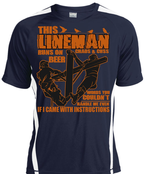 This Lineman Runs On Beer T Shirt, I Love Lineman T Shirt, Cool Shirt
