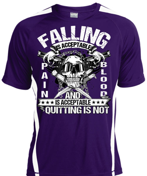 Falling Is Acceptable T Shirt, Being A Veteran T Shirt, Cool Shirt