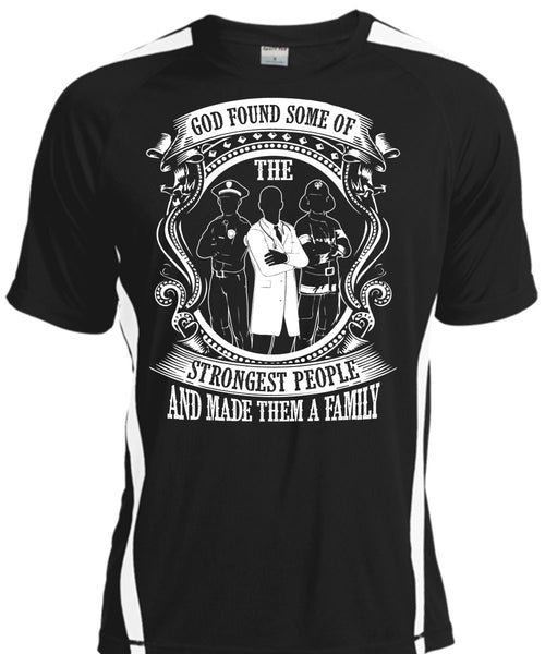 A black t-shirt with the shopify logo