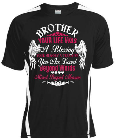 A black t-shirt with the shopify logo
