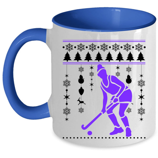Merry Little Christmas Coffee Mug, I Love Hockey Accent Mug