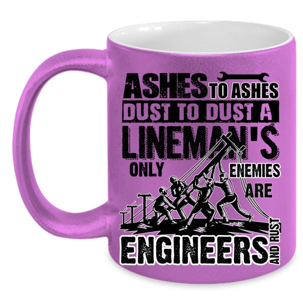 Best Gift For Linemans Coffee Mug, Cool Lineman Accent Mug