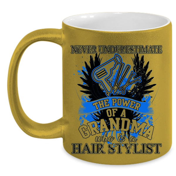 Funny Hairstylist Coffee Mug, Grandma Is A Hairstylist Accent Mug