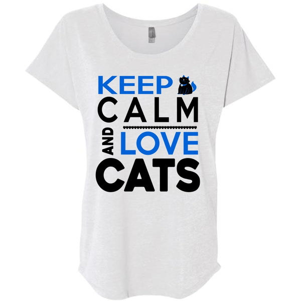 Keep Calm And Love Cats T Shirt, I Love Cat T Shirt, Cool Pets T Shirt