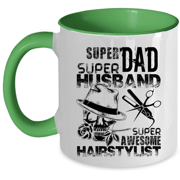 Awesome Hairstylist Coffee Mug, Dad Husband Accent Mug