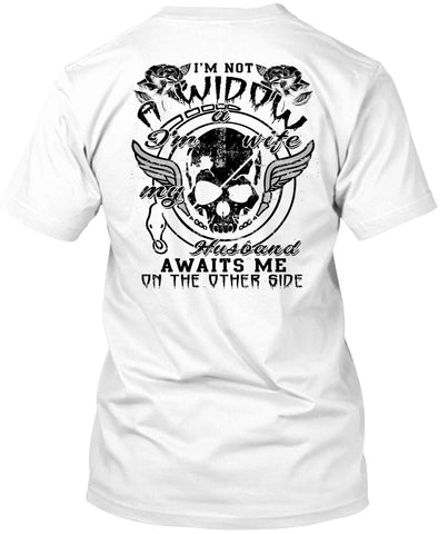 A black t-shirt with the shopify logo