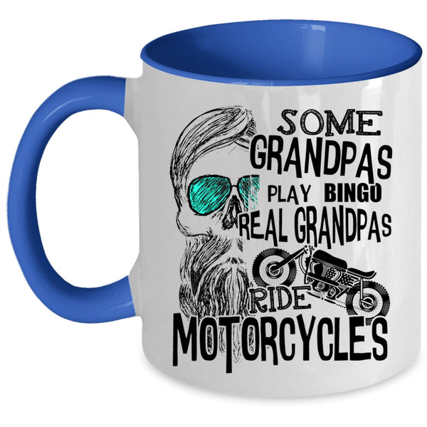 Awesome Grandpas Coffee Mug, Real Grandpas Ride Motorcycles Accent Mug