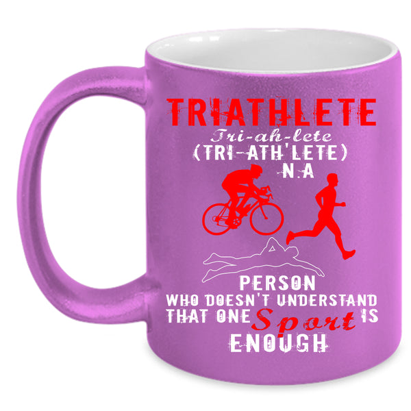 Triathlete Coffee Mug, Cool Gift For Triathlete Coffee Cup