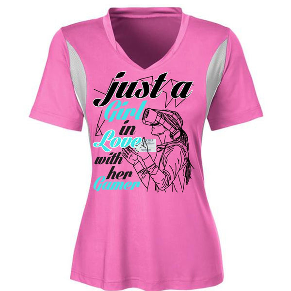 Just A Girl In Love With Her Gamer T Shirt, I Love Gaming T Shirt, Awesome T-Shirts