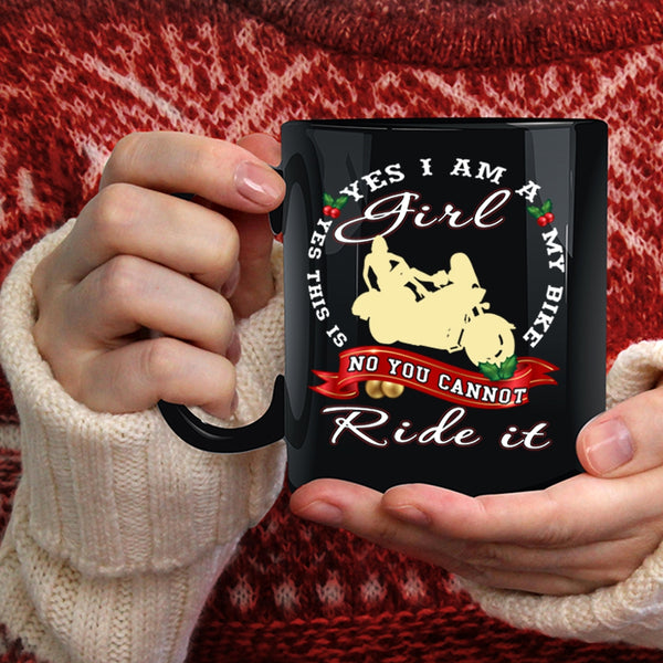 Yes I Am A Girl Coffee Mug, Yes This Is My Bike Coffee Cup