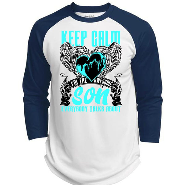 I'm The Awesome Son T Shirt, I Love Son T Shirt, Awesome T-Shirts  (Polyester Game Baseball Jersey)