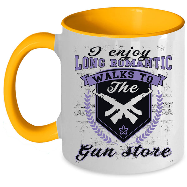 Cute Couple Coffee Mug, I Enjoy Long Romantic Accent Mug