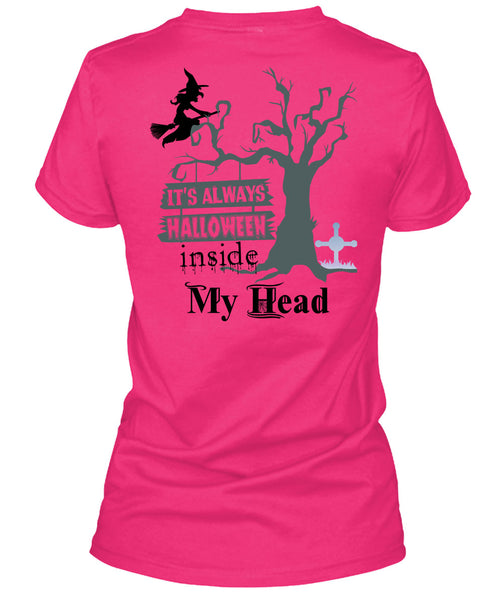 It's Always Halloween Inside My Head T Shirt, Wait For Halloween T Shirt