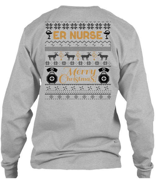 ER Nurse Merry Christmas T Shirt, I Love Nursing T Shirt