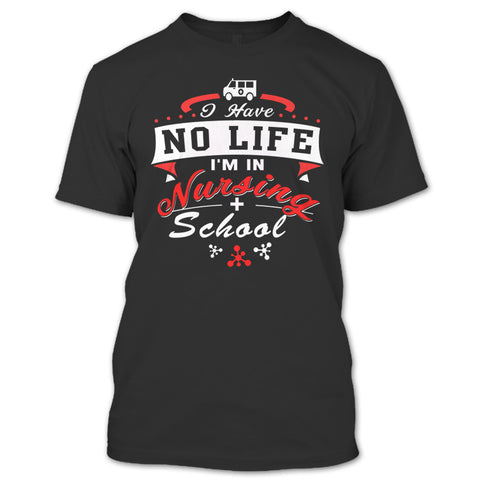 A black t-shirt with the shopify logo