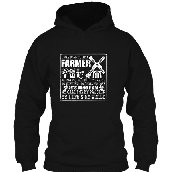 Born To Be A Farmer T Shirt, My Life And My World T Shirt