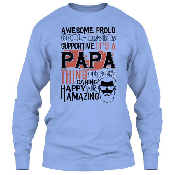 Awesome Proud T Shirt, Coolest Papa Ever T Shirt