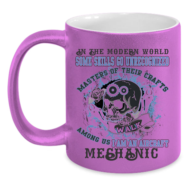 Cool Aircraft Mechanics Coffee Mug, I Am An Aircraft Mechanic Accent Mug