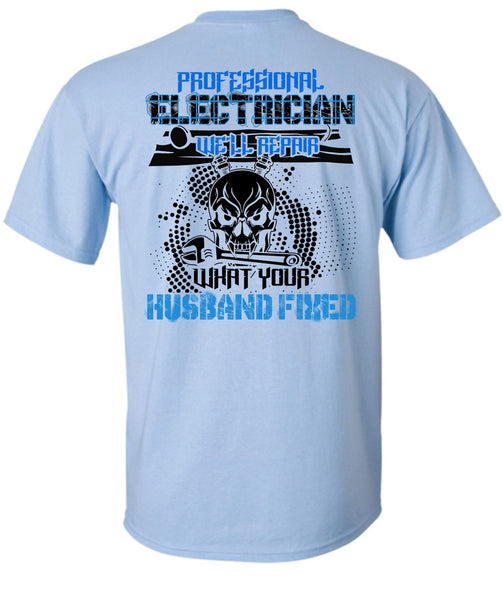 Professional Electrician T Shirt, I Love Electrician T Shirt