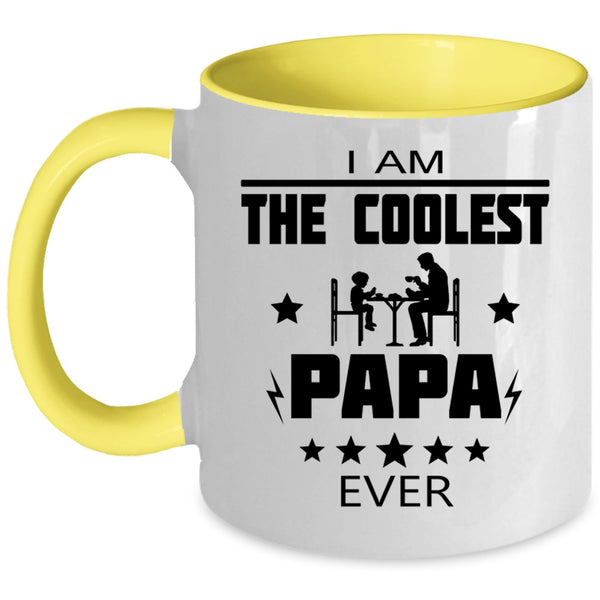 I Am The Coolest Papa Ever Cup, Happy Father's Day Mug