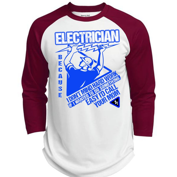 I'd Call Your Mom T Shirt, I Love Electrician T Shirt, Awesome T-Shirts  (Polyester Game Baseball Jersey)