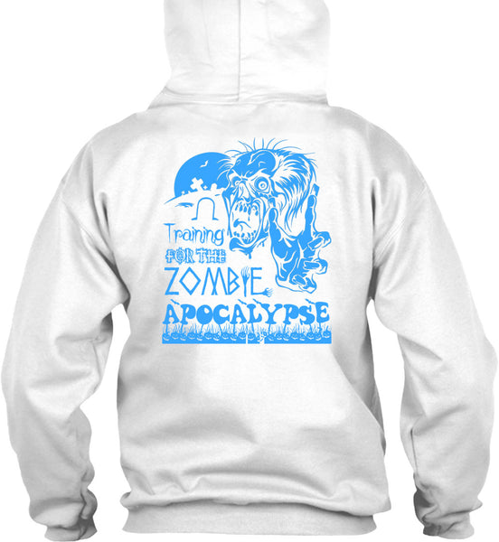 Training For The Zombie Apocalypse T Shirt, Wait For Halloween T Shirt