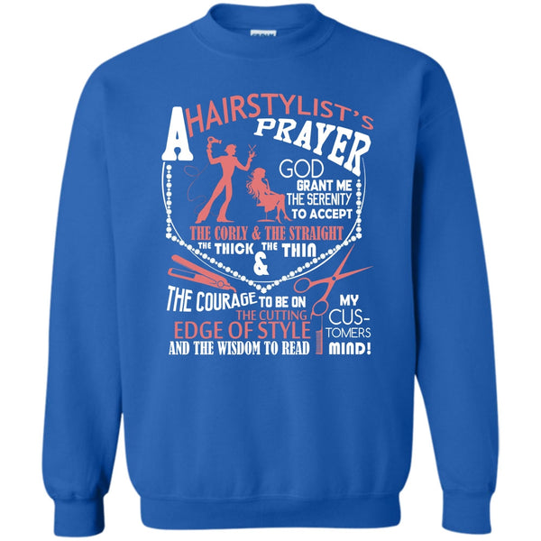 Hair Stylist's Prayer T Shirt, Coolest Hair Stylist Sweatshirt