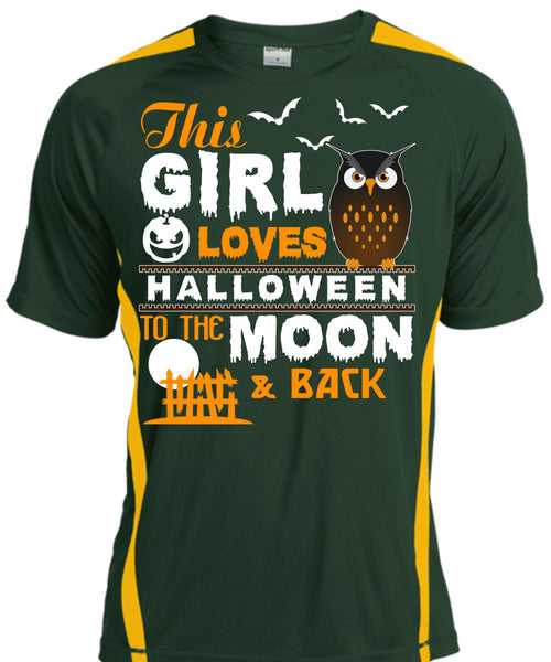 This Girl Loves Halloween To The Moon And Back T Shirt, I Love You Pumpkin T Shirt, Cool Shirt