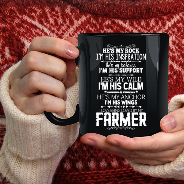 I Love Being Loved By My Farmer Coffee Mug, I Love Farmer Coffee Cup
