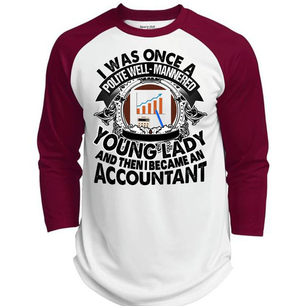 I Became An Accountant T Shirt, I Love Accountant T Shirt, Awesome T-Shirts  (Polyester Game Baseball Jersey)