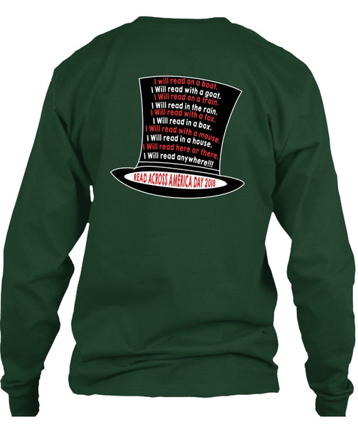 The Cat in the Hat T Shirt, I Will Read With A Goat T Shirt, Dr. Seuss T Shirt, I Will Read Here Or There T Shirt