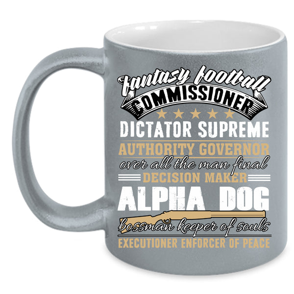 Fantasy Football Commissioner Coffee Mug, Gift For Dad Coffee Cup