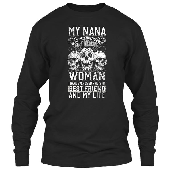 My Nana Is The Coolest Woman T Shirt, Awesome Nanny T Shirt