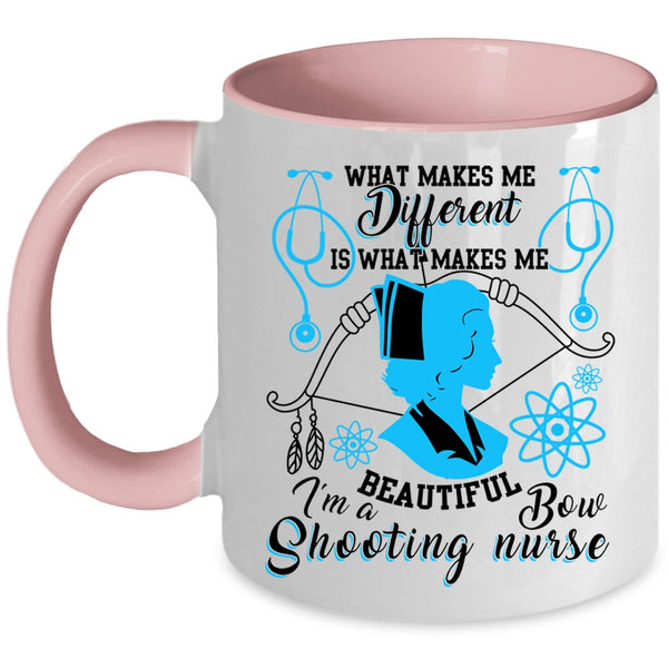 Awesome Nurses Coffee Mug, I'm A Bow Shooting Nurse Accent Mug