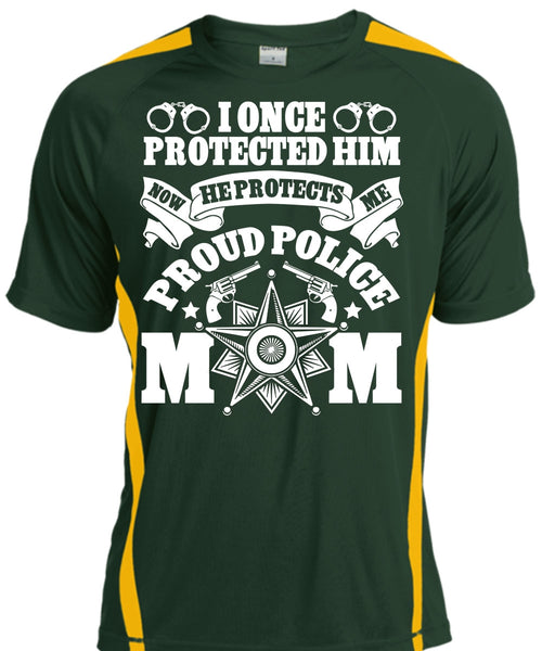 I Once Protected Him T Shirt, Proud Police Mom T Shirt, Cool Shirt