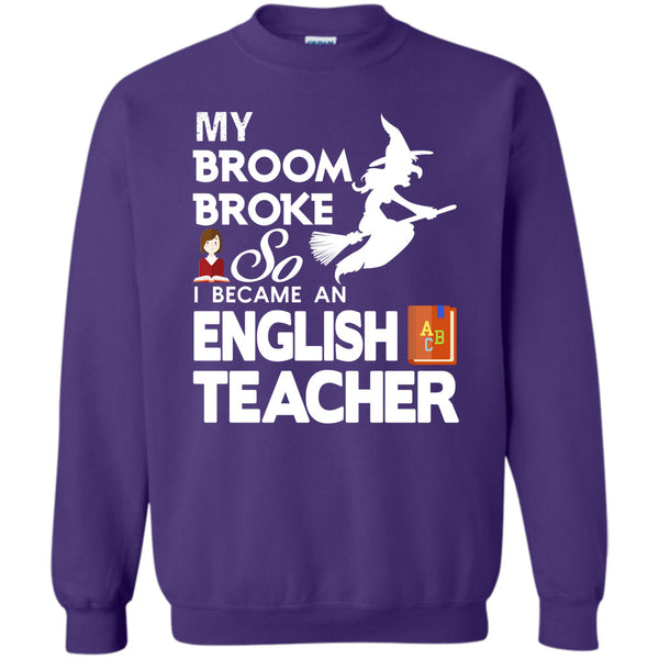 So I Becam An English Teacher T Shirt, Happy Halloween Day Sweatshirt