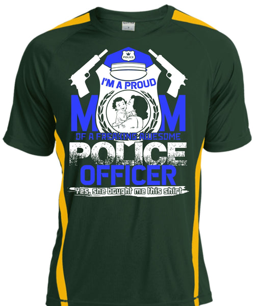 I'm A Proud Mom T Shirt, Awesome Police Officer T Shirt, Cool Shirt