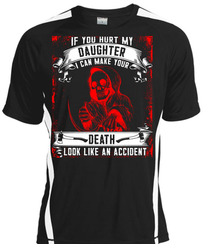 A black t-shirt with the shopify logo