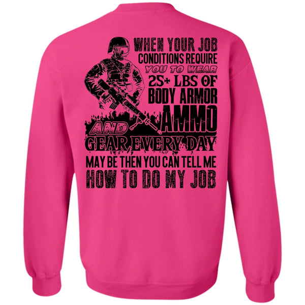 I Love Veteran T Shirt, Body Armor Ammo Sweatshirt