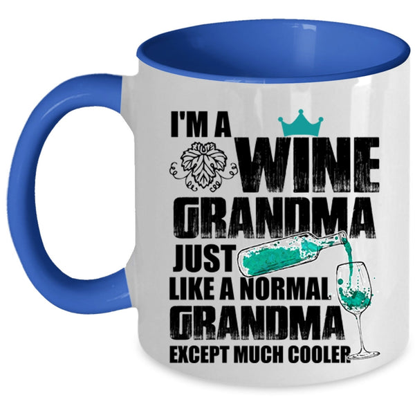 Cool Grandma Coffee Mug, I'm A Wine Grandma Accent Mug